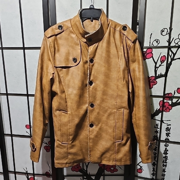 Stylish Unbranded‎ Tan Button-Up Jacket Size XL